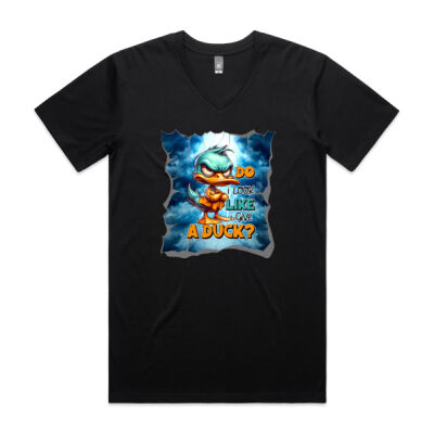 Duck with Attitude  - V-Neck T-Shirt Thumbnail